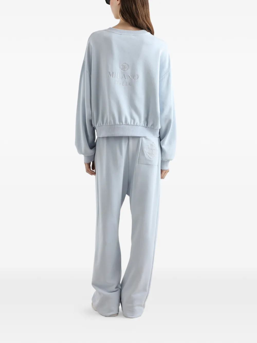 drawstring logo track pants