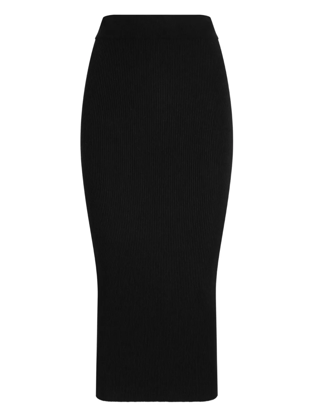 Dolce & Gabbana Gonna midi a coste - Nero