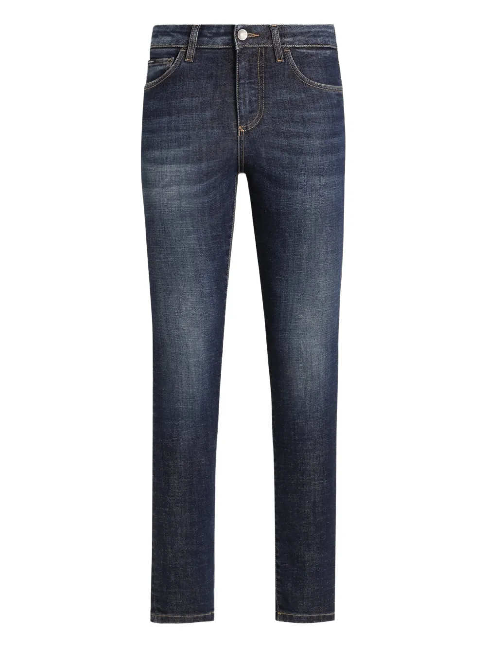 Dolce & Gabbana Jeans skinny con applicazione - Blu