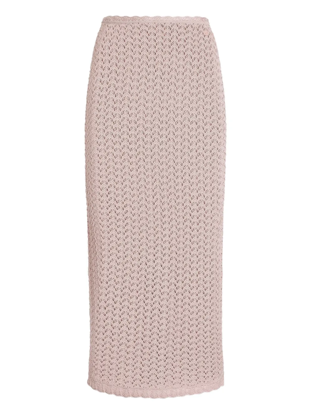 Dolce & Gabbana openwork slit mid skirt - Rosa