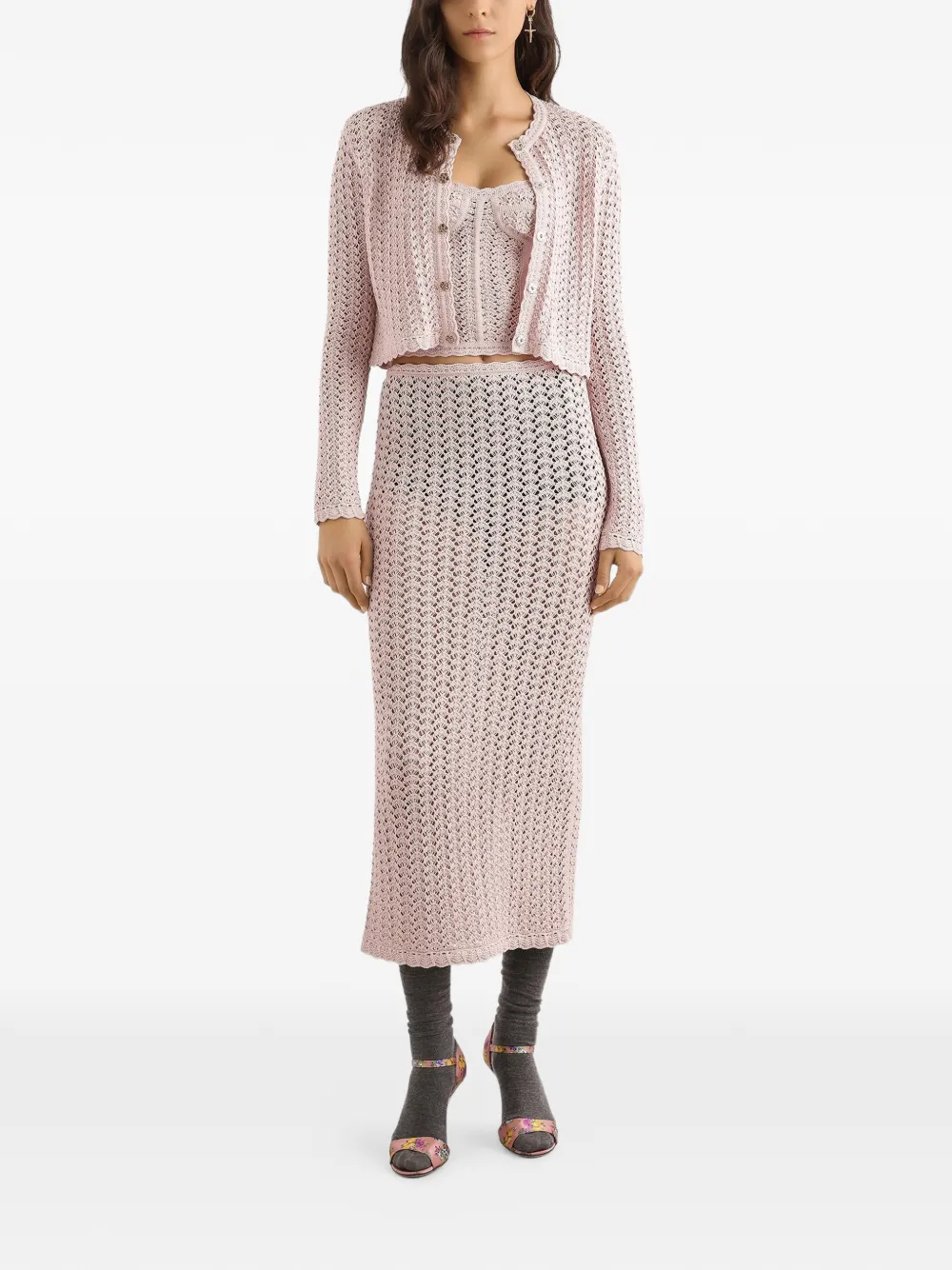 Dolce & Gabbana Rok met split Roze
