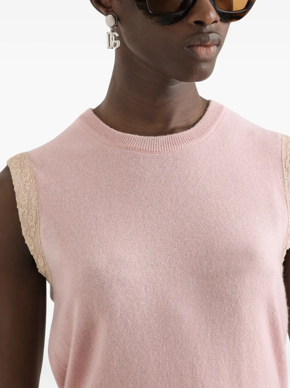 Dolce & Gabbana Spencer met kanten detail Roze
