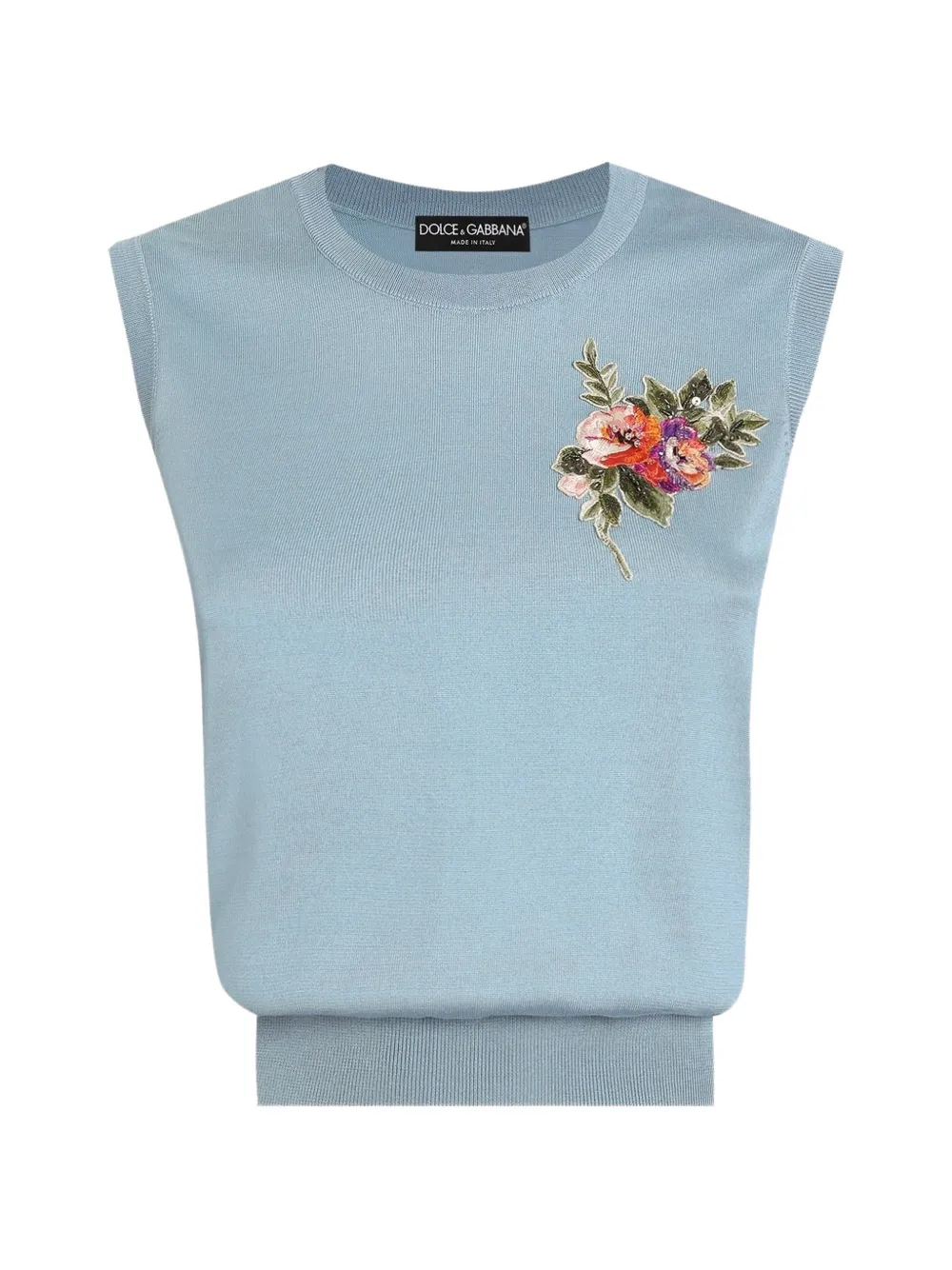 Dolce & Gabbana silk tank top - Blu