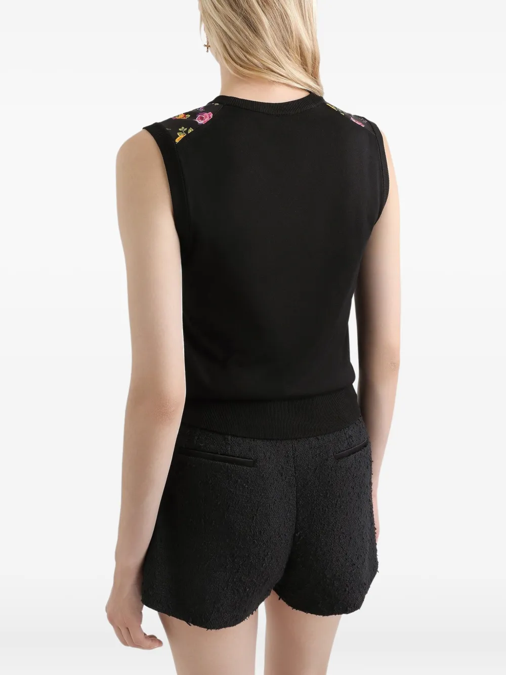 Dolce & Gabbana Tanktop met bloemenprint Zwart
