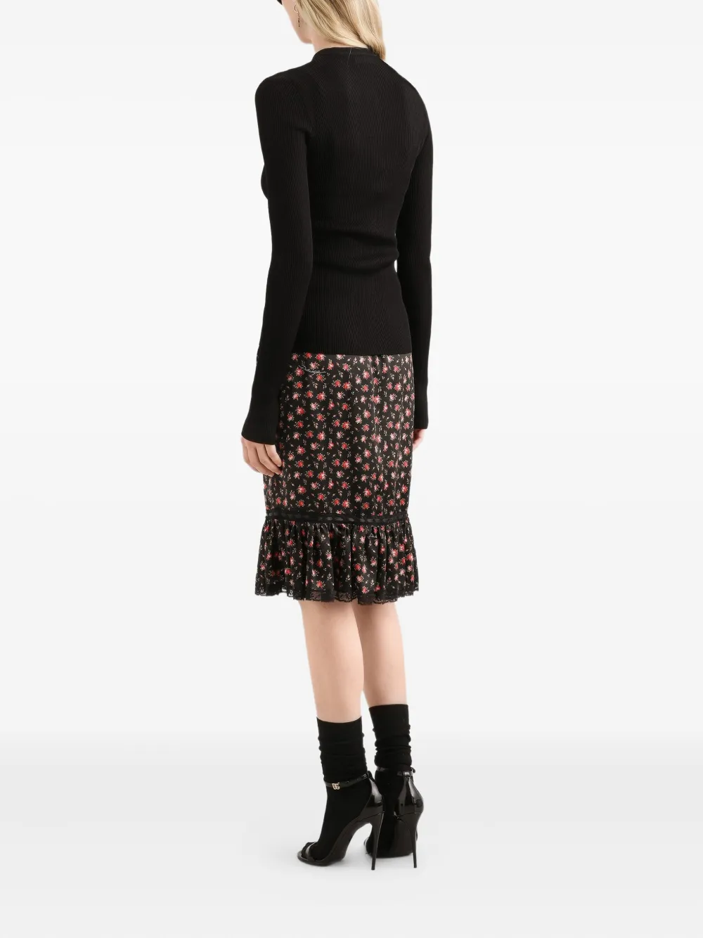 Dolce & Gabbana Geribbelde tanktop Zwart