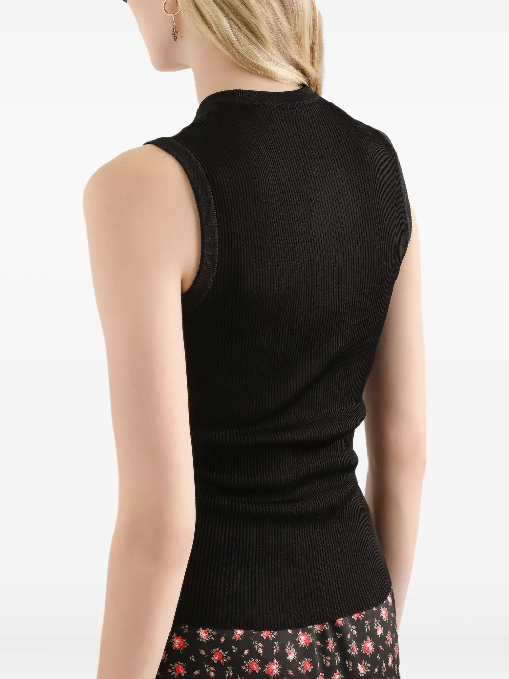 Dolce & Gabbana Geribbelde tanktop Zwart