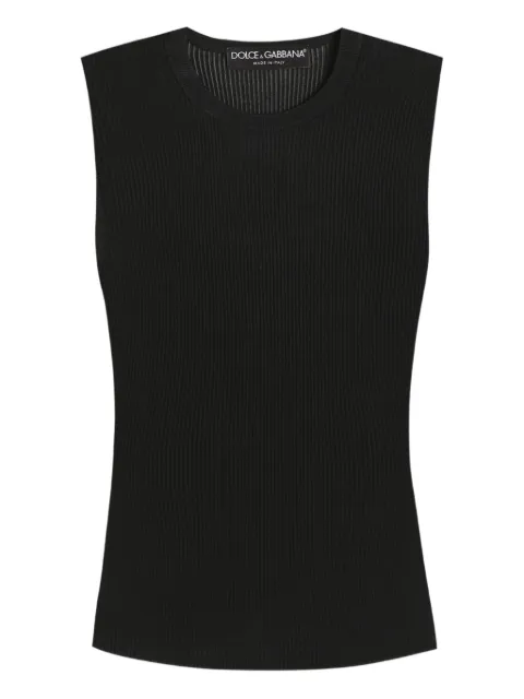 Dolce & Gabbana ribbed sleeveless tank top