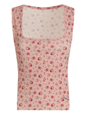 Débardeur dos dentelle fleurie - Blanc - Taille XXS - Vêtements