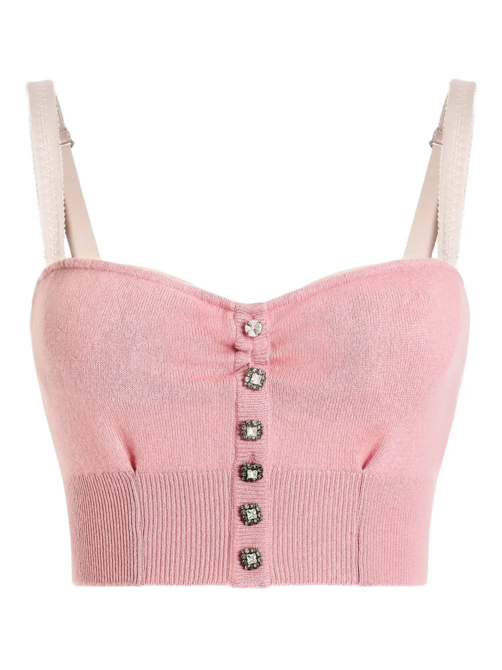 Dolce & Gabbana buttoned strap tank top - Pink