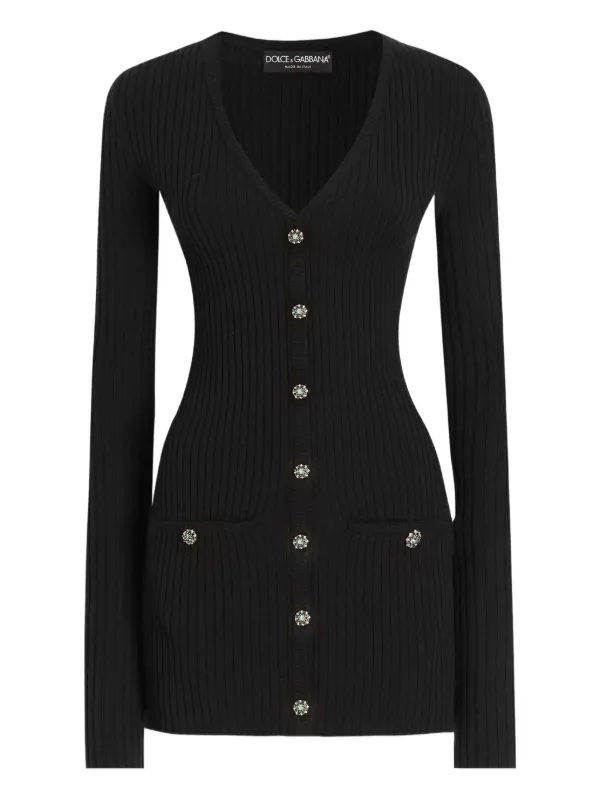 Dolce & Gabbana リブカーディガン | ブラック | FARFETCH JP