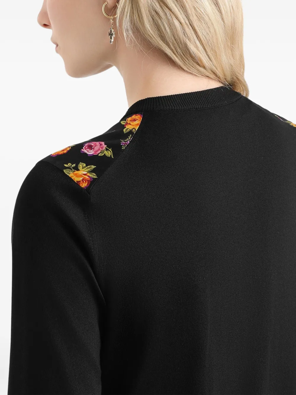 Dolce & Gabbana Vest met bloemenprint Zwart
