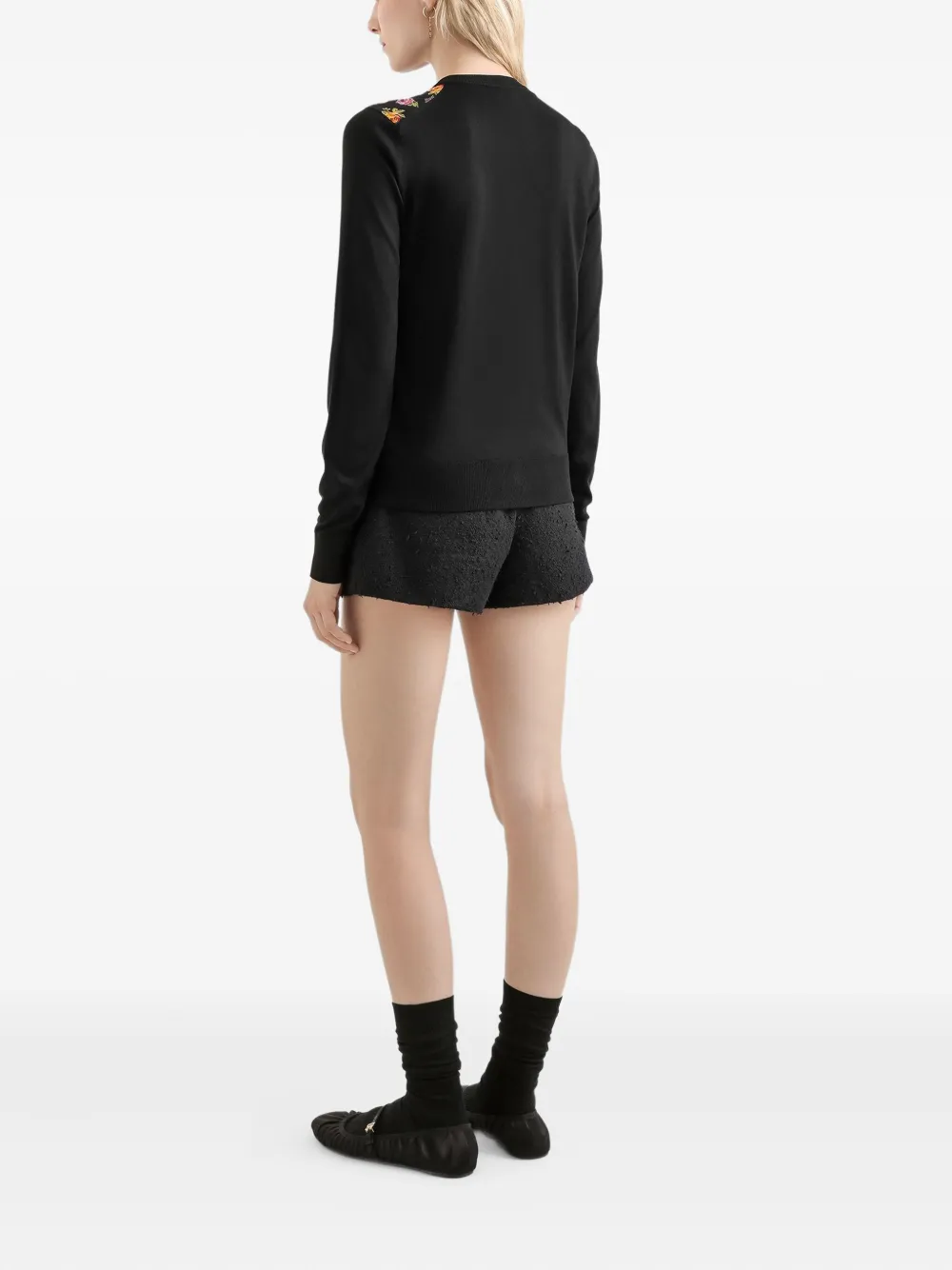 Dolce & Gabbana Vest met bloemenprint Zwart