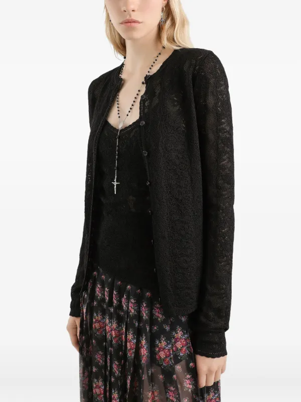 Dolce & Gabbana レース カーディガン Dolce & Gabbana レース カーディガン | ブラック | FARFETCH JP