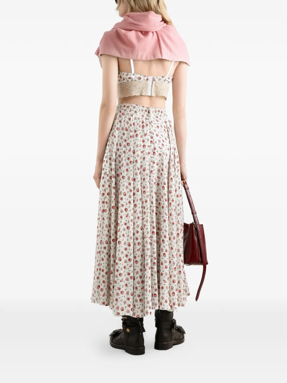  Dolce & Gabbana Buttoned Knitted Cardigan - Pink 