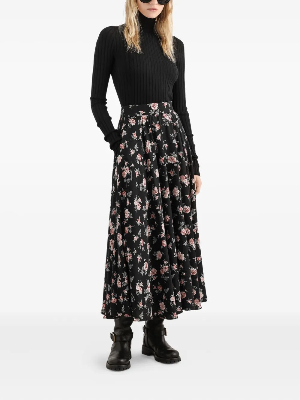  Dolce & Gabbana Ribbed Roll-neck Sweater - Black 