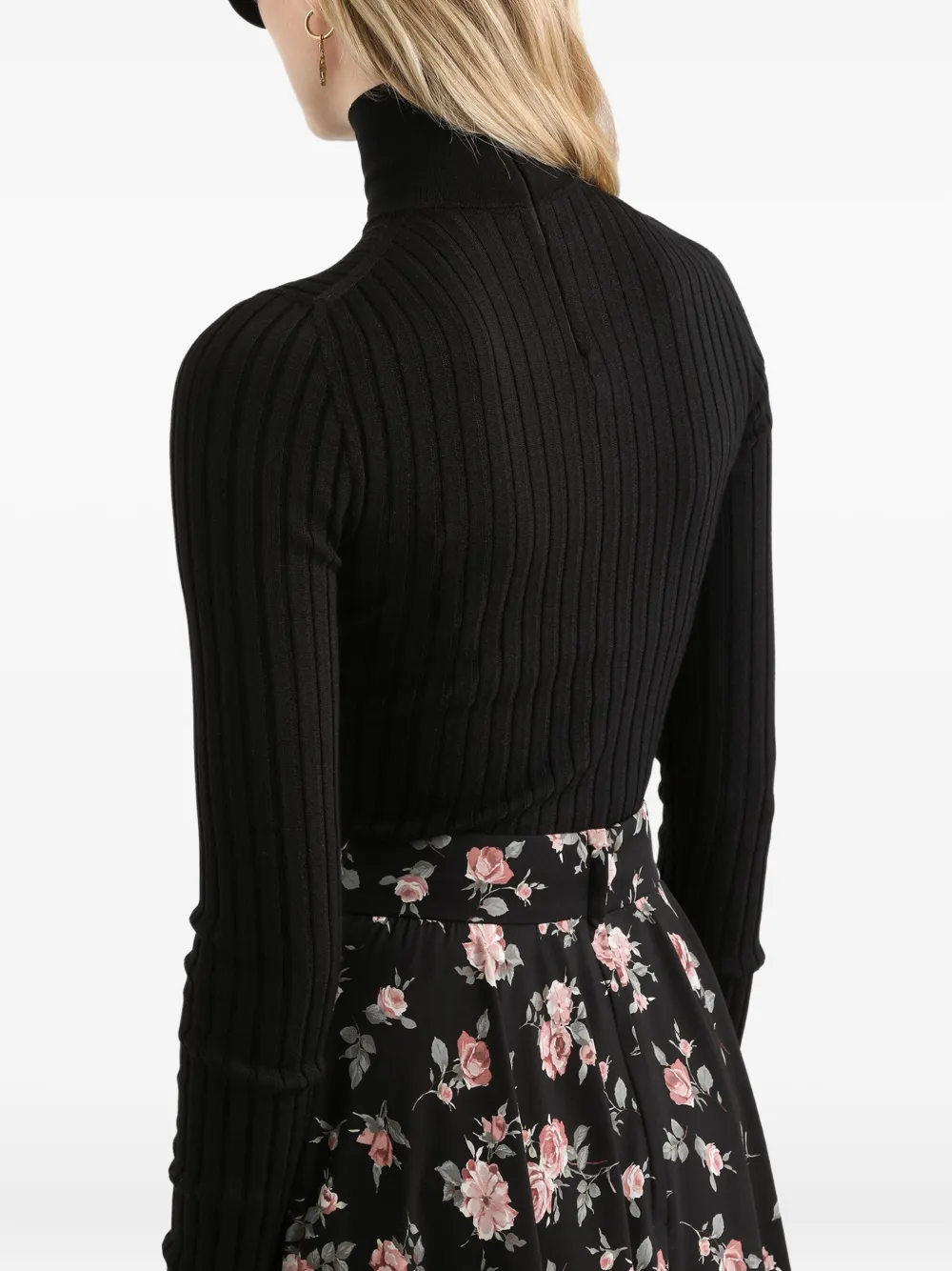 Dolce & Gabbana Geribbelde coltrui Zwart