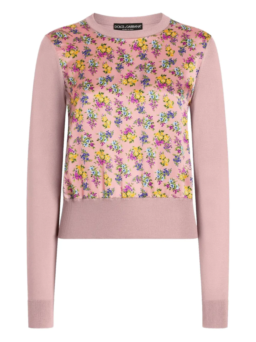 Dolce & Gabbana Maglione a fiori - Rosa
