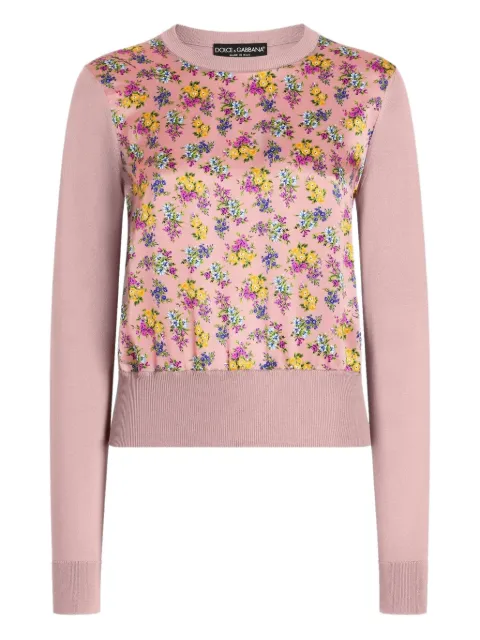 Dolce & Gabbana suéter con estampado floral
