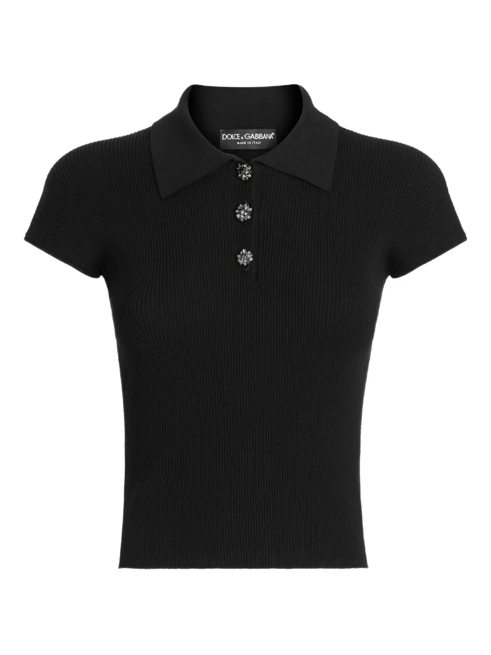 Dolce & Gabbana Polo con bottoni - Nero