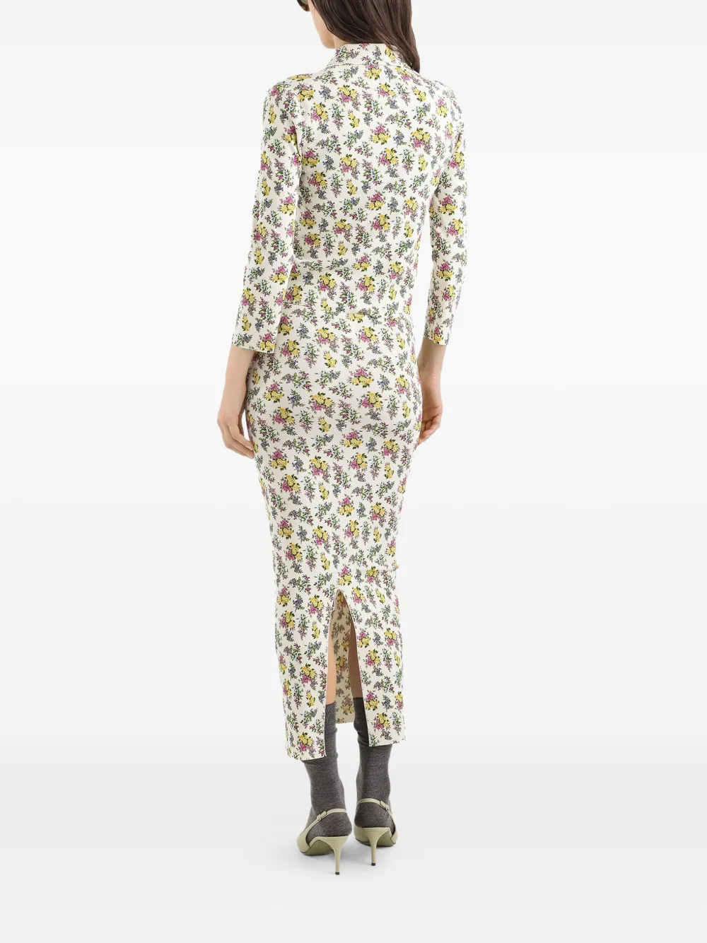 Dolce & Gabbana Poloshirt met bloemenprint Wit