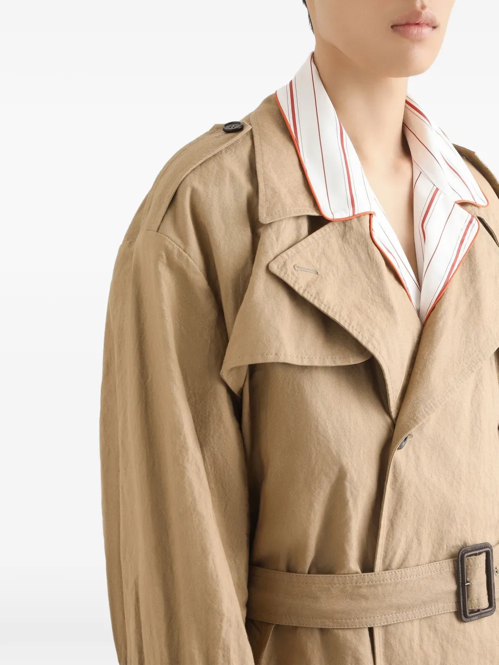 Dolce & Gabbana Trenchcoat met ceintuur Beige