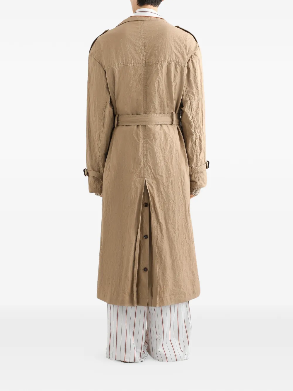 Dolce & Gabbana Trenchcoat met ceintuur Beige