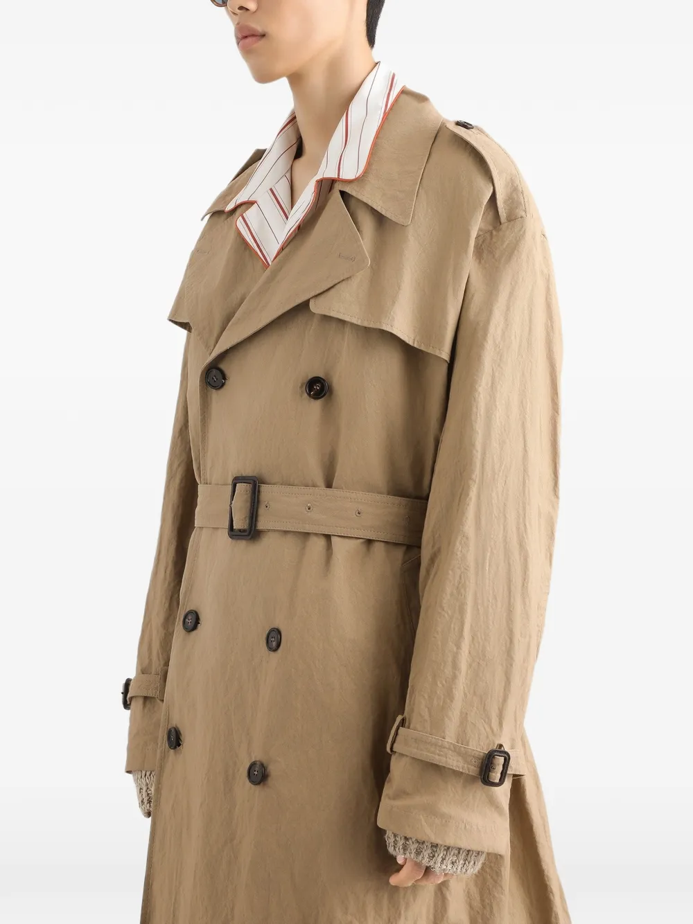 Dolce & Gabbana Trenchcoat met ceintuur Beige