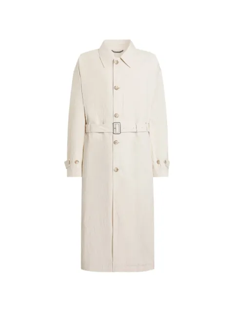 Dolce & Gabbana cotton-linen trench coat with buttons