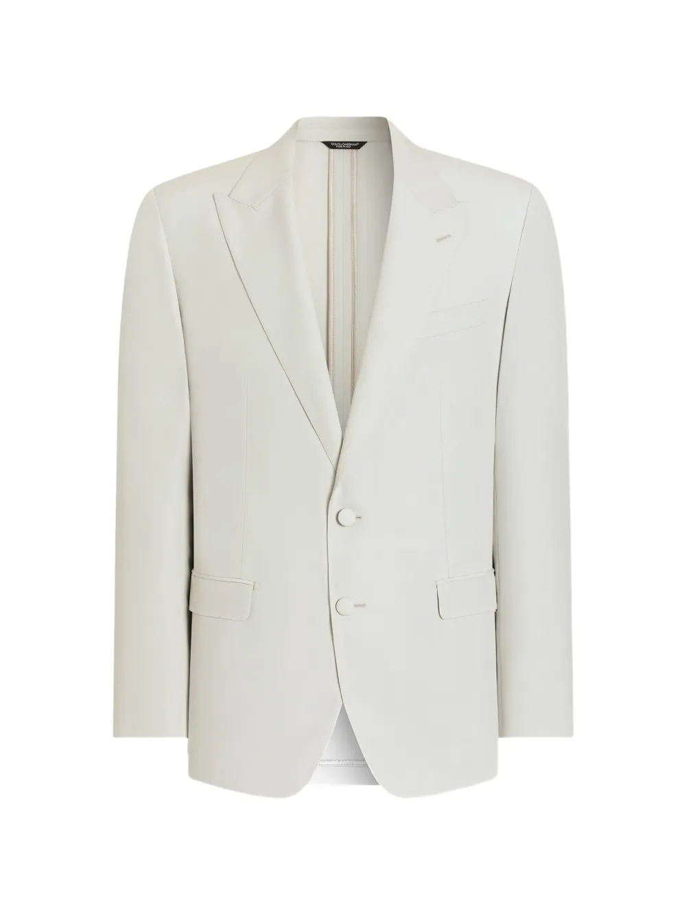 Dolce & Gabbana single-breasted wool poplin jacket - Toni neutri