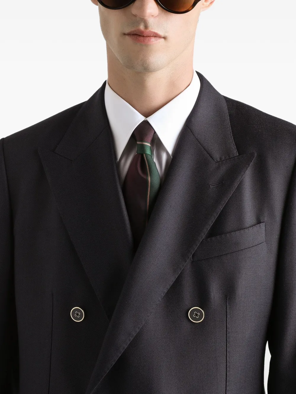 Dolce & Gabbana Blazer met dubbele rij knopen Blauw