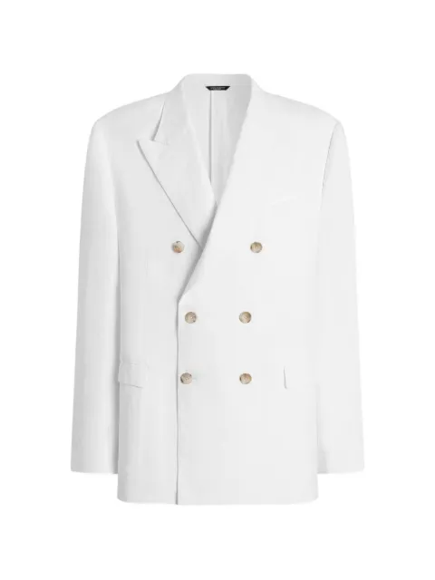 Dolce & Gabbana double-breasted taormina linen jacket
