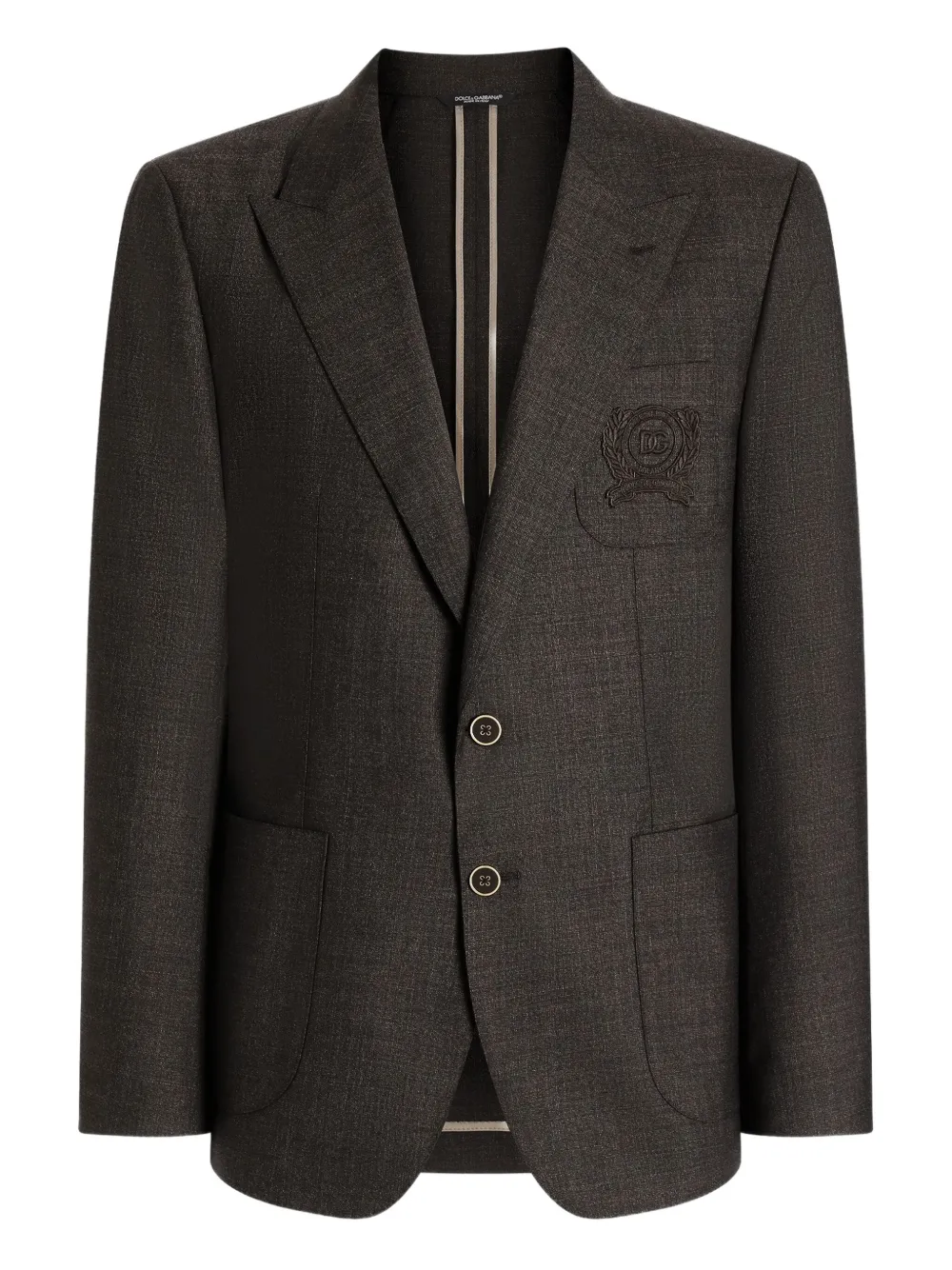 Dolce & Gabbana Blazer monopetto - Marrone