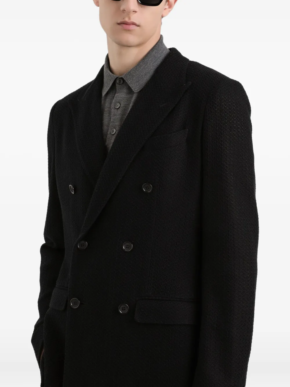 Dolce & Gabbana Blazer met dubbele rij knopen Zwart