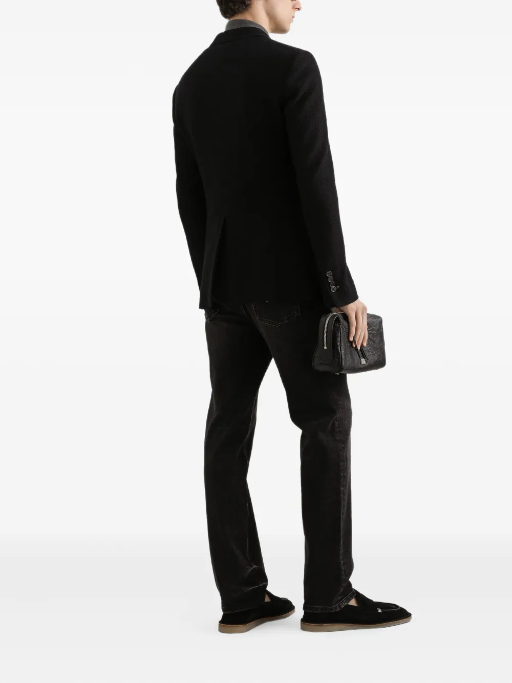 Dolce & Gabbana Blazer met dubbele rij knopen Zwart