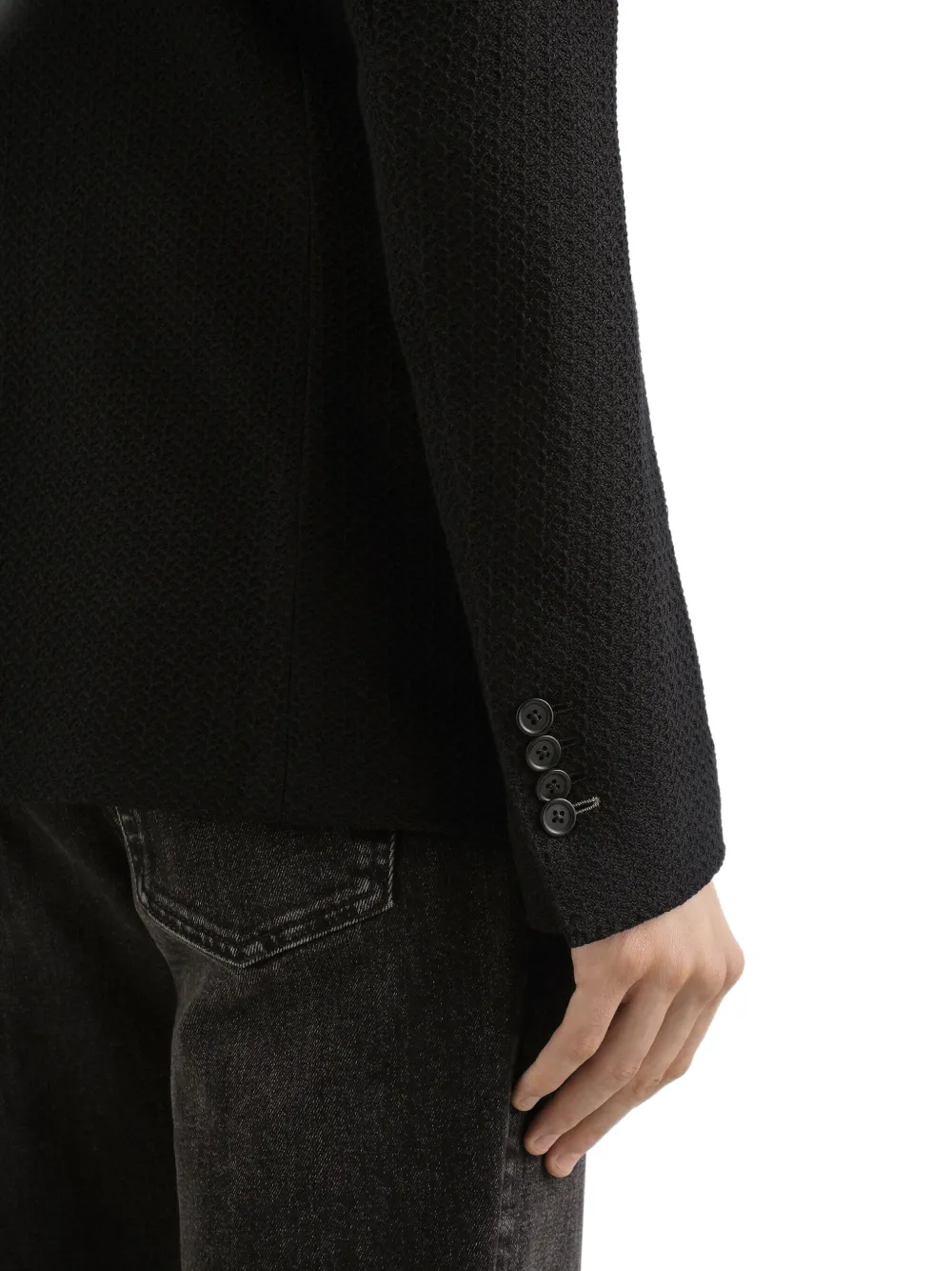 Dolce & Gabbana Blazer met dubbele rij knopen Zwart