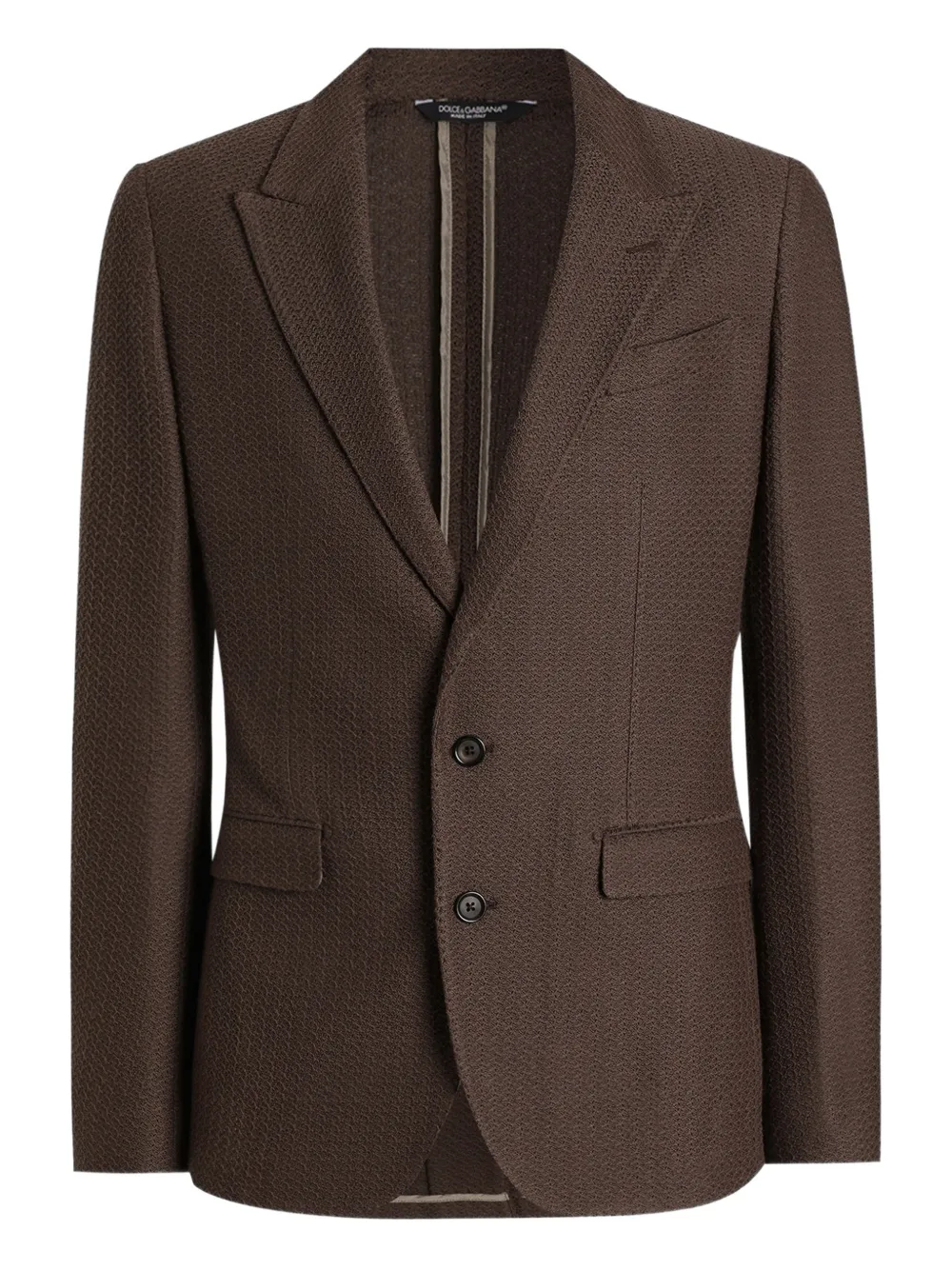 Dolce & Gabbana Blazer monopetto - M0023 DARK BROWN 3