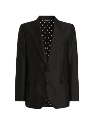 Dolce & Gabbana ストライプ ダブルジャケット | ブラック | FARFETCH JP