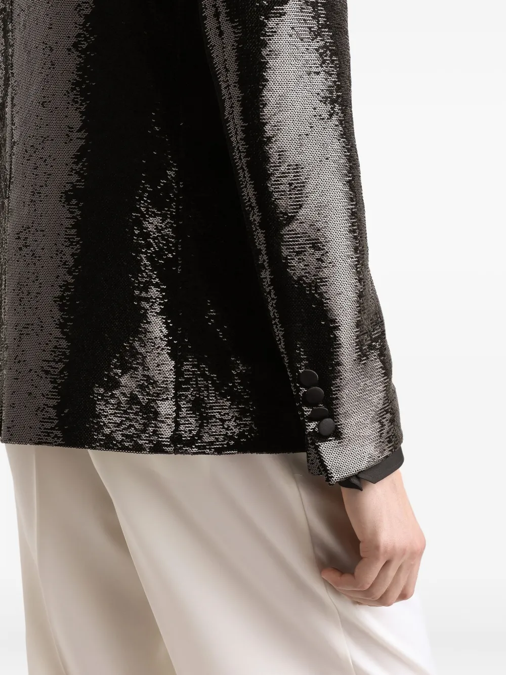 Dolce & Gabbana Blazer verfraaid met pailletten Zwart