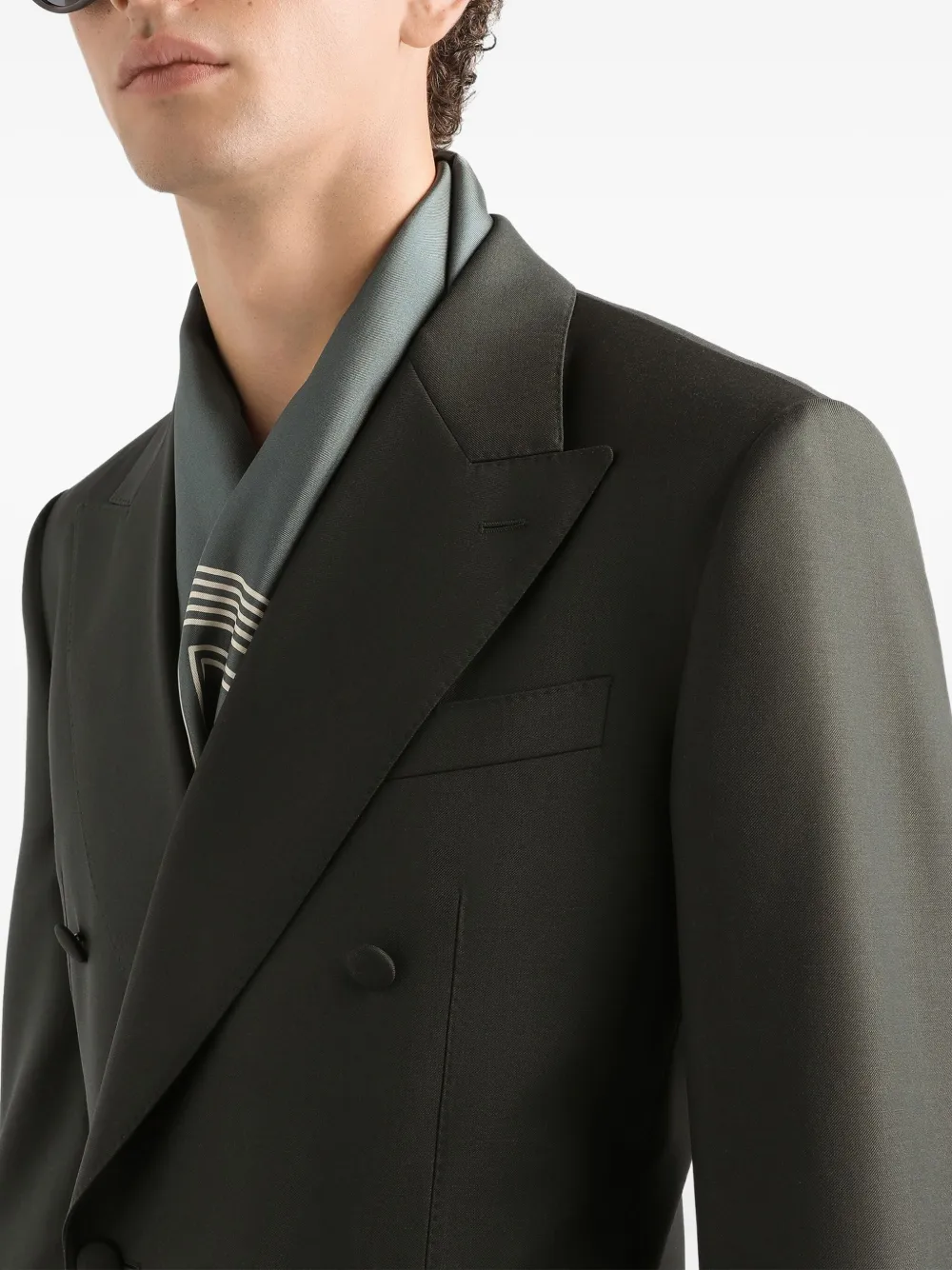 Dolce & Gabbana Jack met dubbele rij knopen Groen