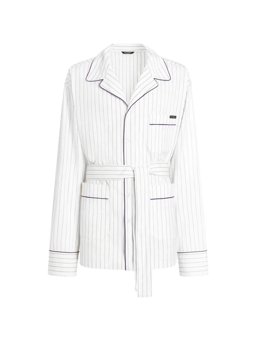 Dolce & Gabbana Vestaglia a righe - Bianco