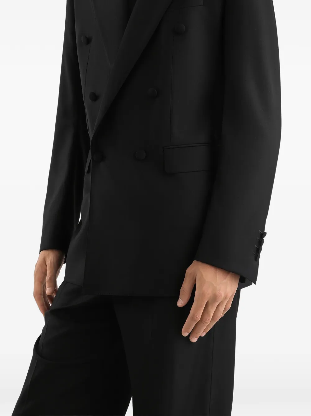 Dolce & Gabbana Blazer met dubbele rij knopen Zwart