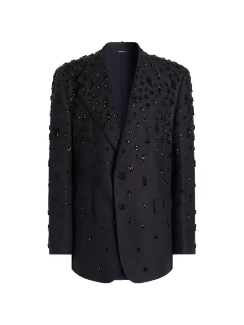 Dolce & Gabbana single-breasted embroidered jacket
