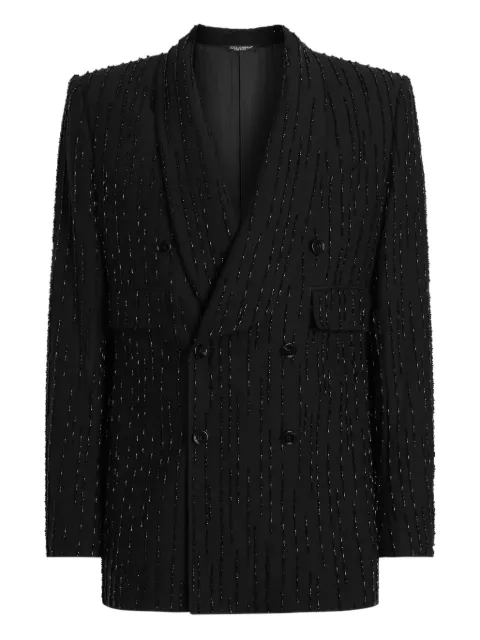 Dolce & Gabbana dobbeltradet blazer med striber