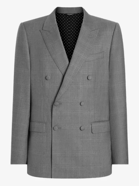 Dolce & Gabbana checked double-breasted jacket