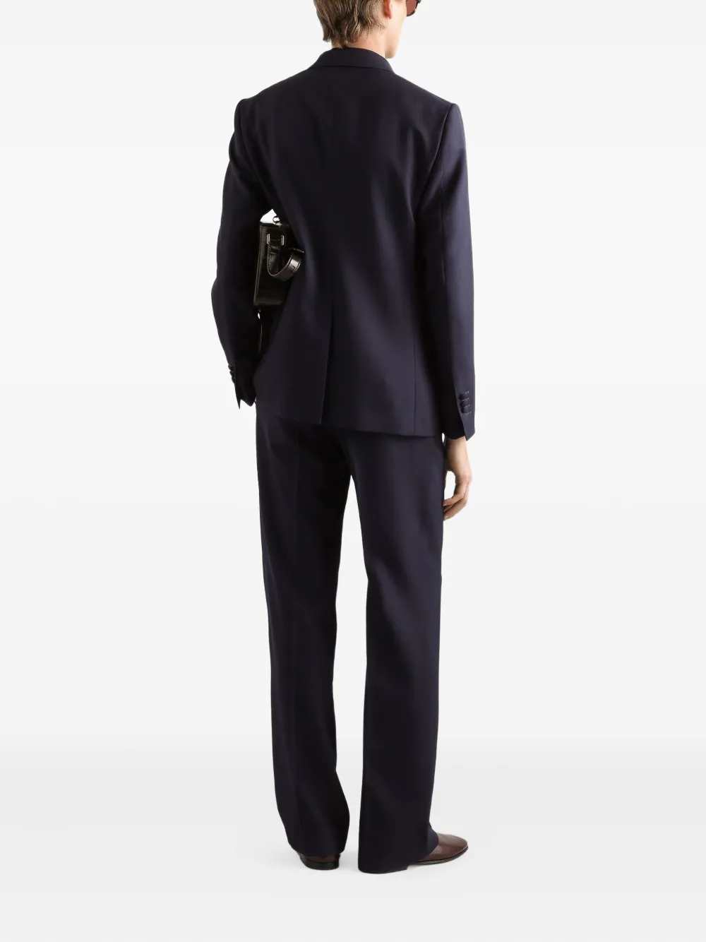Dolce & Gabbana Blazer met dubbele rij knopen en wapenschild-applicatie Blauw