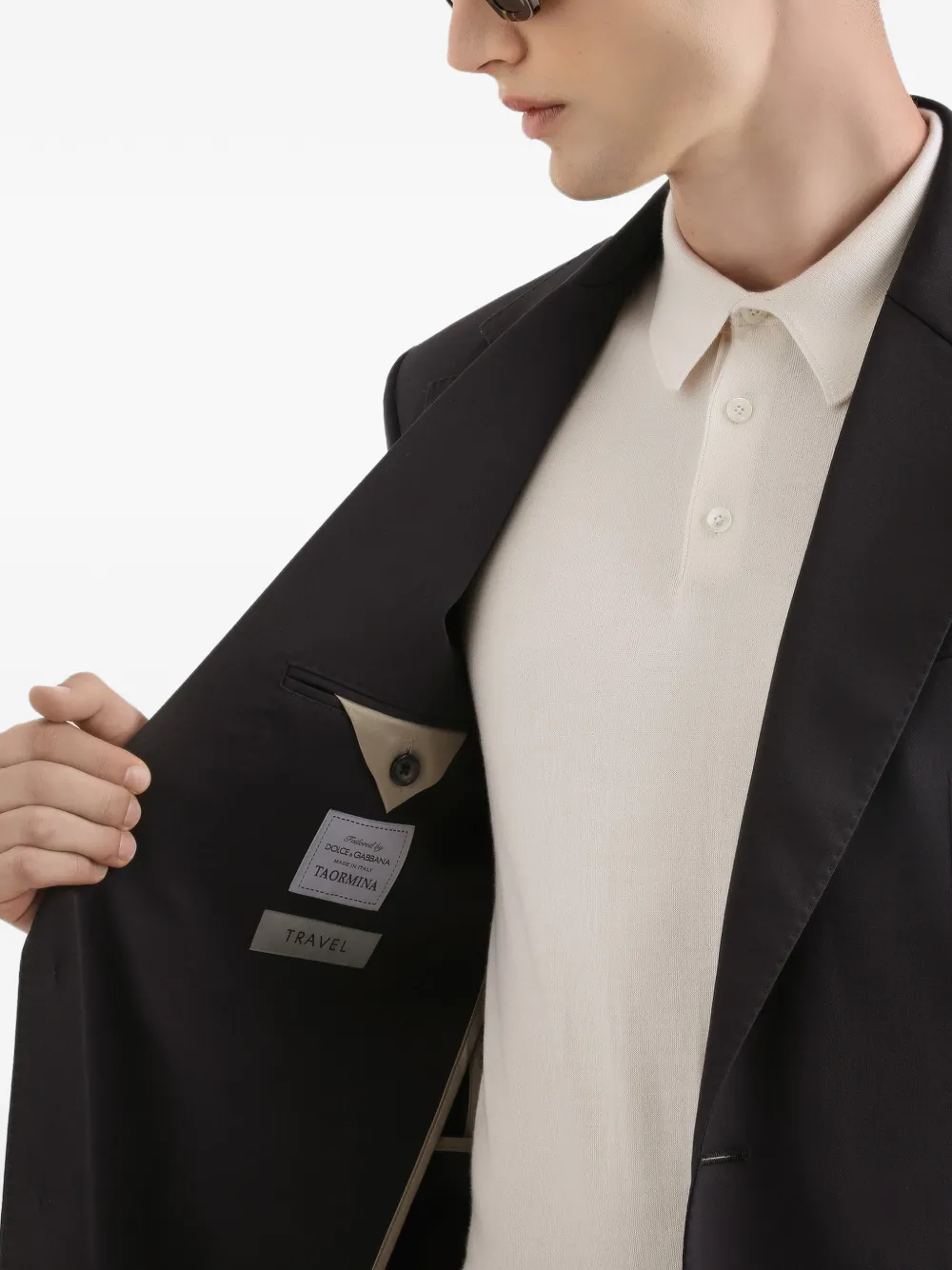 Dolce & Gabbana Blazer met enkele rij knopen Zwart