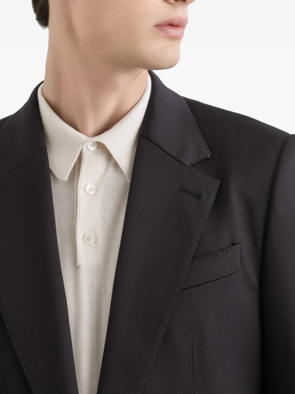 Dolce & Gabbana Blazer met enkele rij knopen Zwart