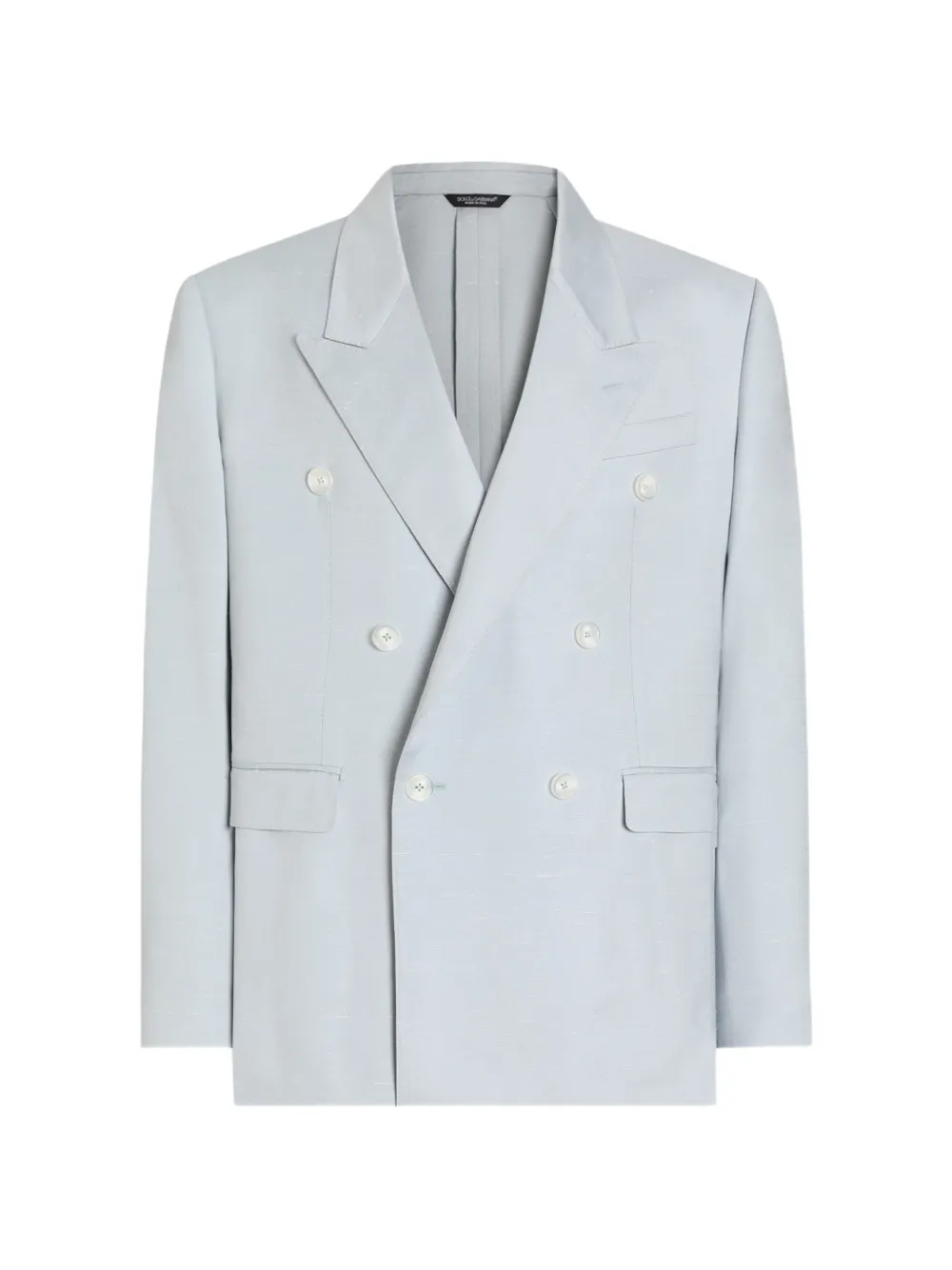 Dolce & Gabbana shantung viscose double-breasted jacket - Blue