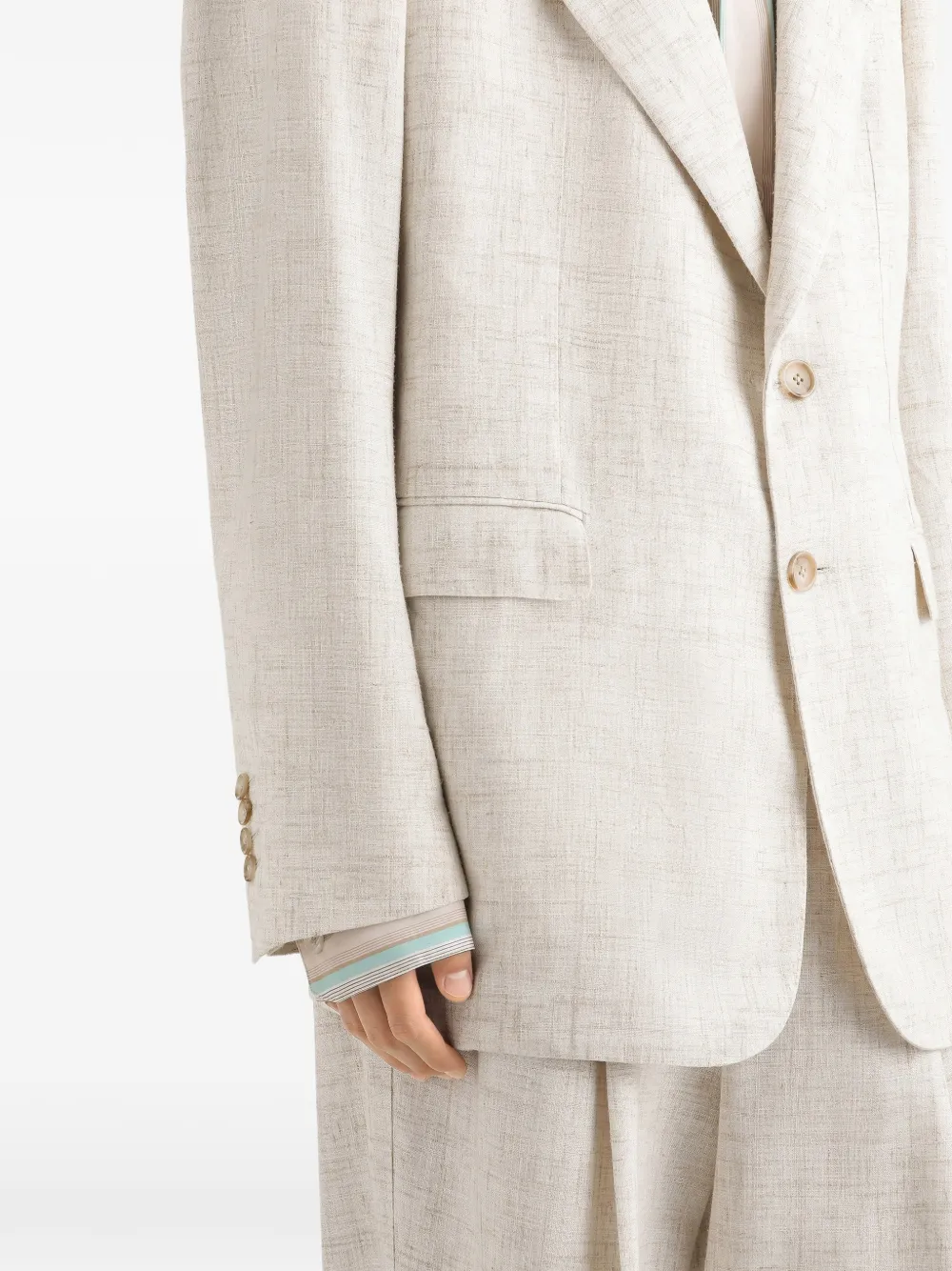 Dolce & Gabbana Jack met enkele rij knopen Beige