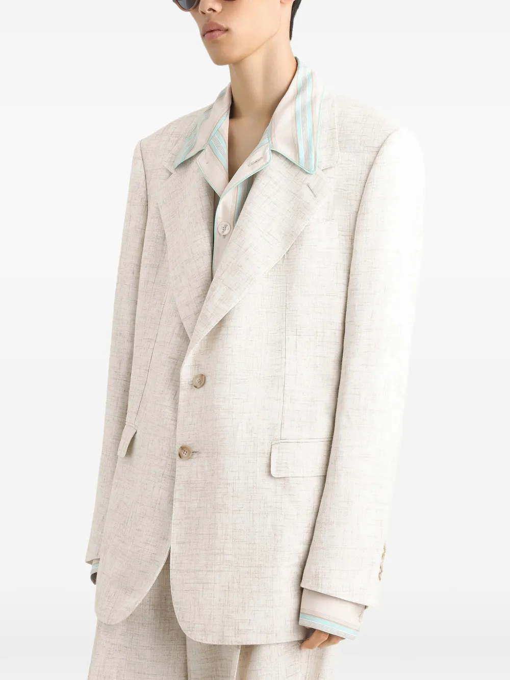 Dolce & Gabbana Jack met enkele rij knopen Beige